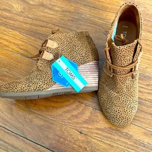 TOMS cheetah booties